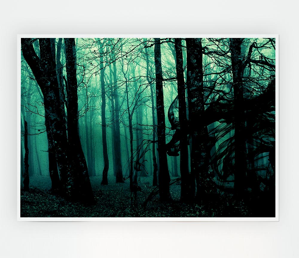 Emerald Whisper Print Poster Wall Art