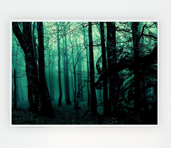 Emerald Whisper Print Poster Wall Art