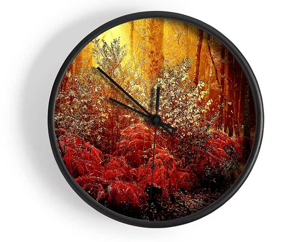 Autumn Forest Clock - Wallart-Direct UK