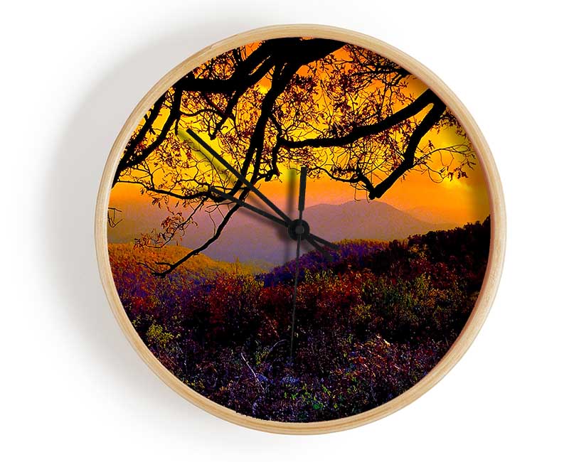 Autumn Dusk Clock - Wallart-Direct UK