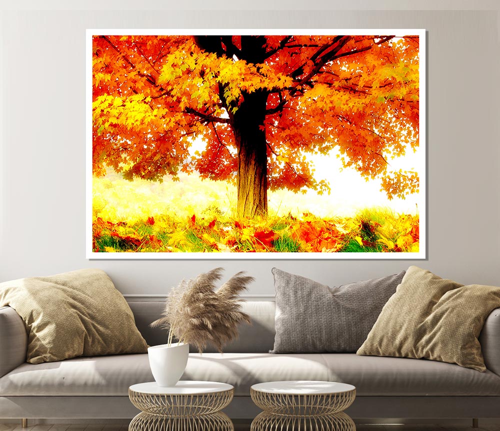 The Joy Of Autumn Print Poster Wall Art