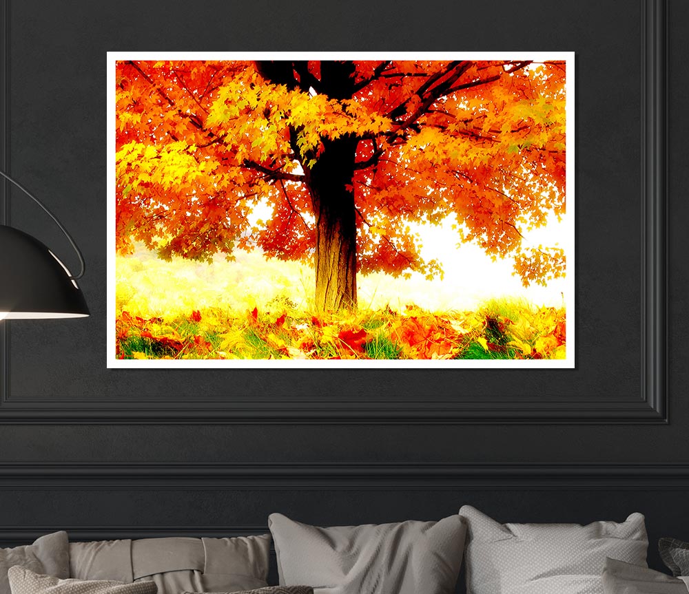 The Joy Of Autumn Print Poster Wall Art