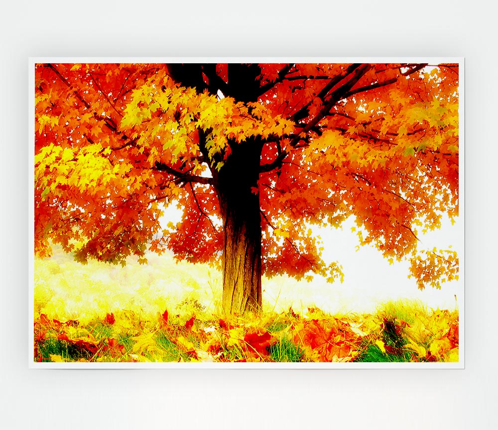 The Joy Of Autumn Print Poster Wall Art