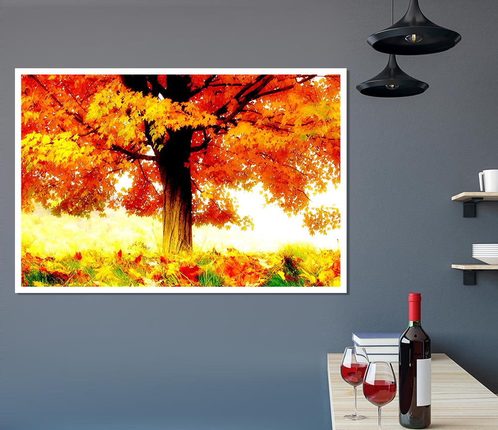 The Joy Of Autumn Print Poster Wall Art