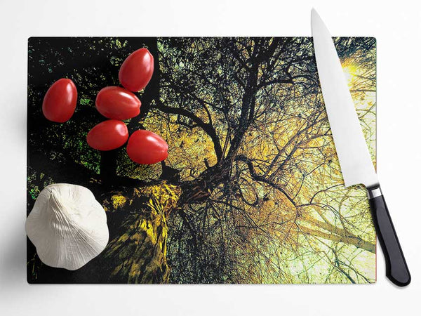 Ancient Tree Glass Chopping Board