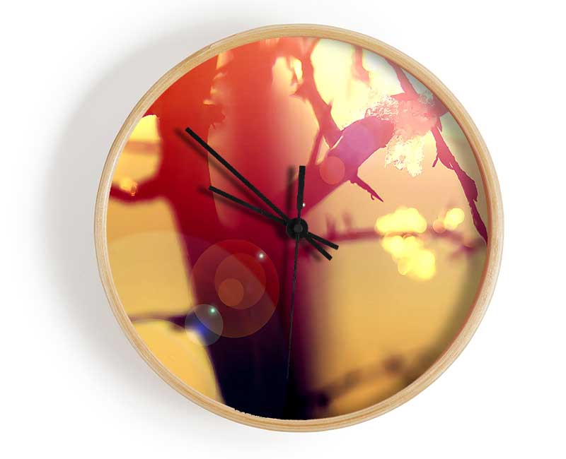 Winter Sunlight Clock - Wallart-Direct UK