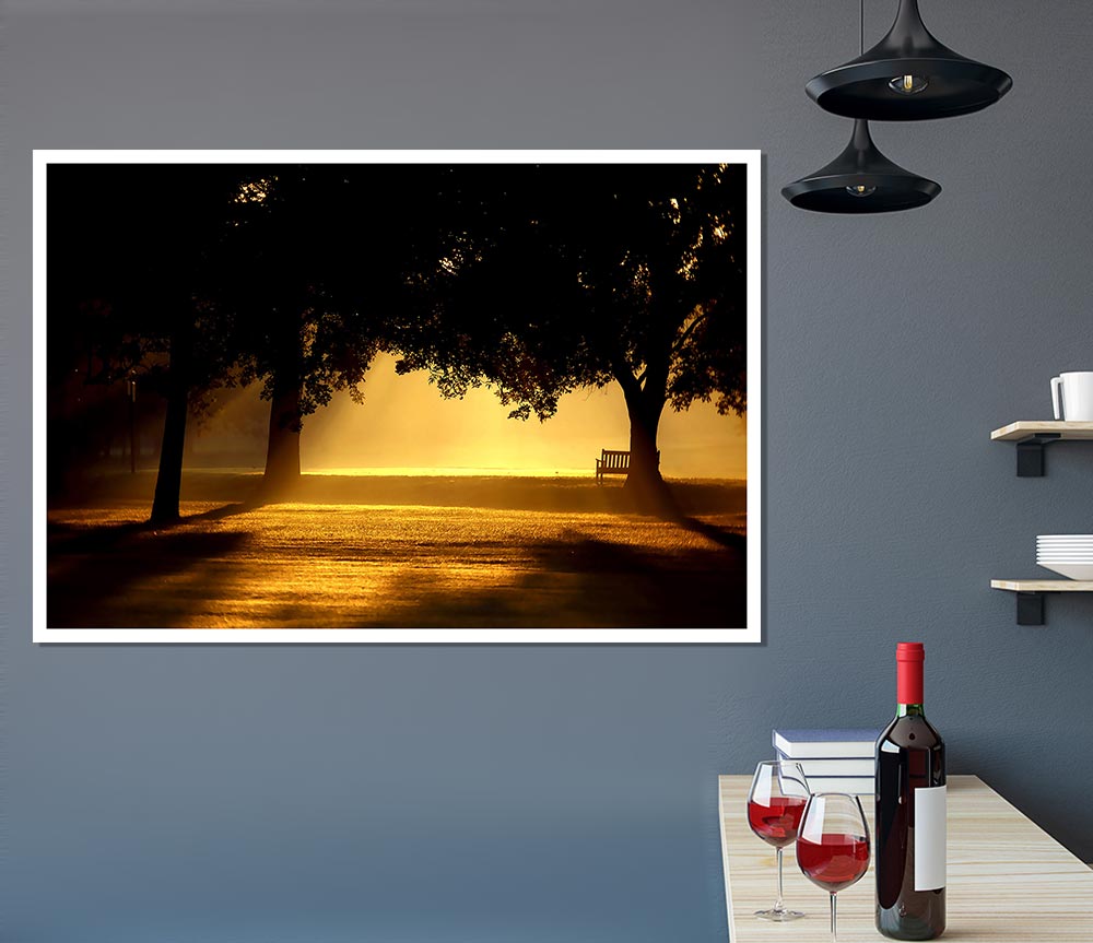 Beautiful Sunset Light Print Poster Wall Art