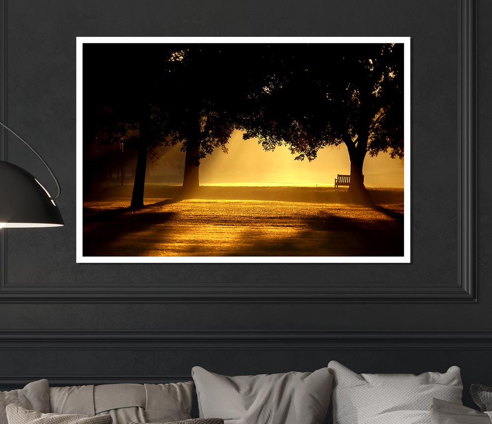 Beautiful Sunset Light Print Poster Wall Art