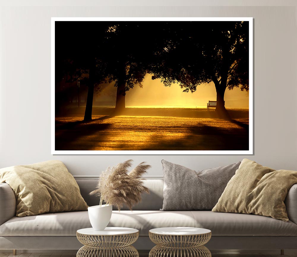 Beautiful Sunset Light Print Poster Wall Art