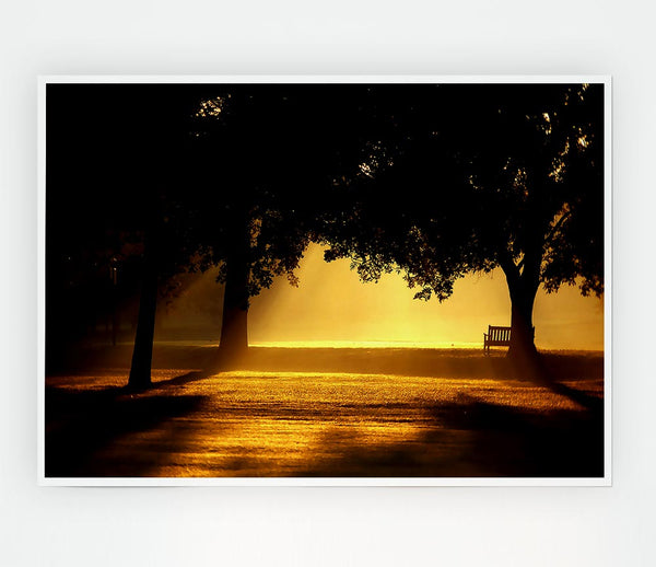 Beautiful Sunset Light Print Poster Wall Art