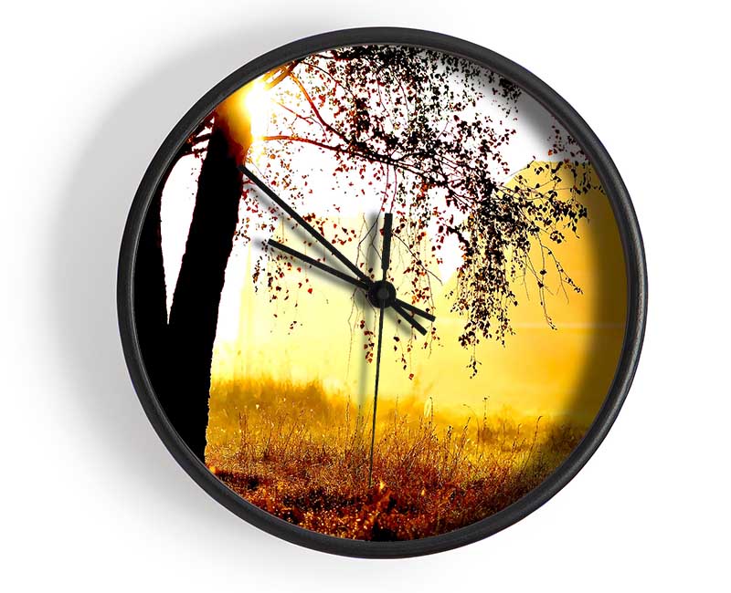 Sunlight Through The Tree Clock - Wallart-Direct UK