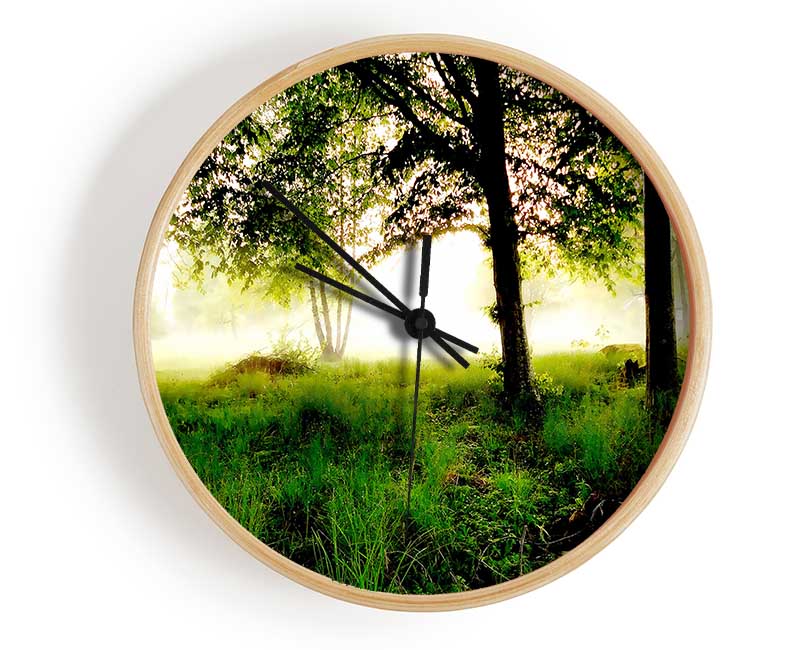 Morning Fog Clock - Wallart-Direct UK