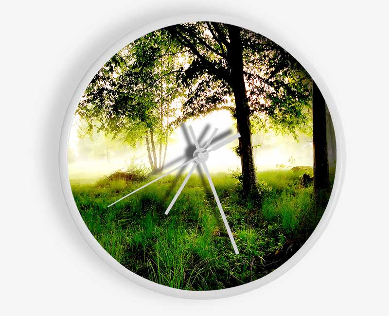 Morning Fog Clock - Wallart-Direct UK