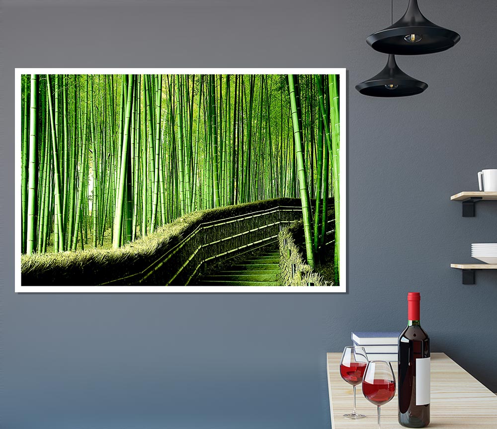 Bamboo Forest Print Poster Wall Art