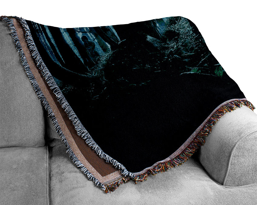 Mysterious Forest Woven Blanket