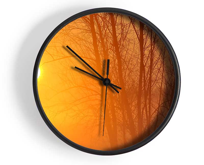 Yellow Sky Clock - Wallart-Direct UK