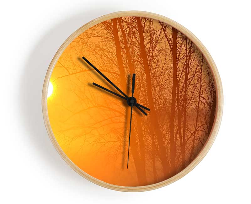 Yellow Sky Clock - Wallart-Direct UK