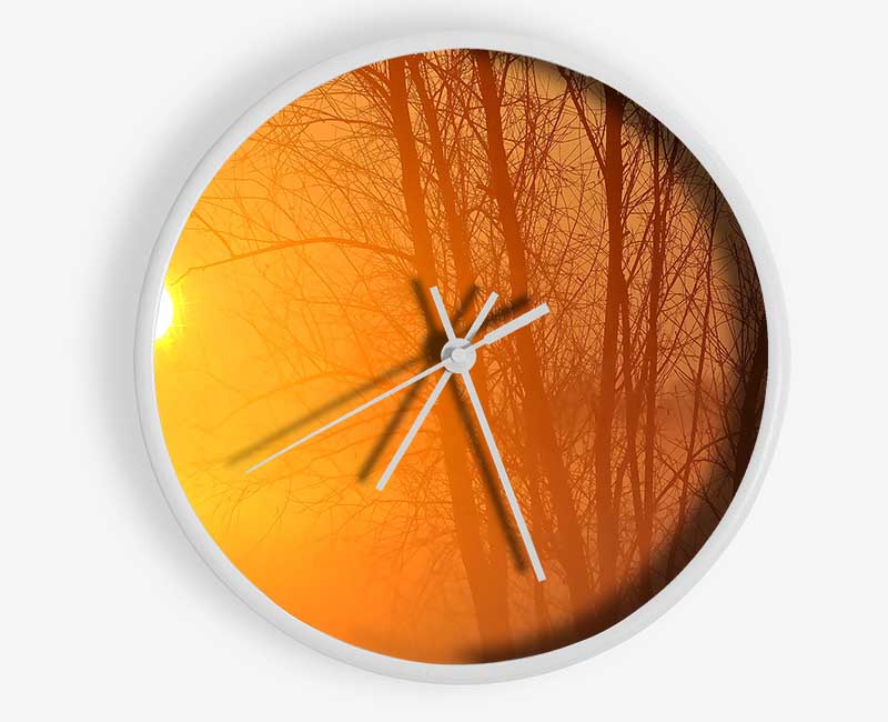 Yellow Sky Clock - Wallart-Direct UK