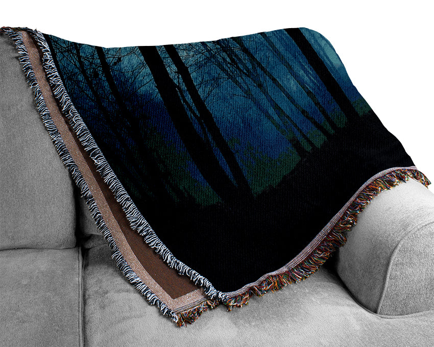 Dark Forest Woven Blanket