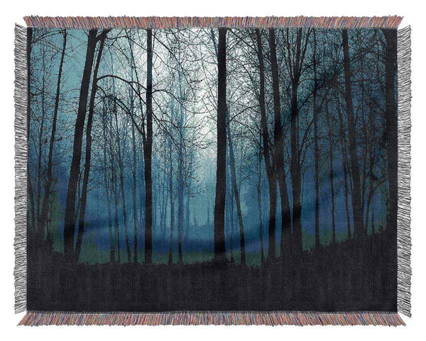 Dark Forest Woven Blanket