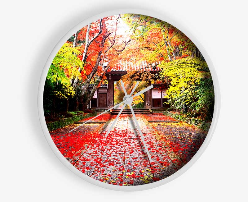 Autumn In Japan Clock - Wallart-Direct UK