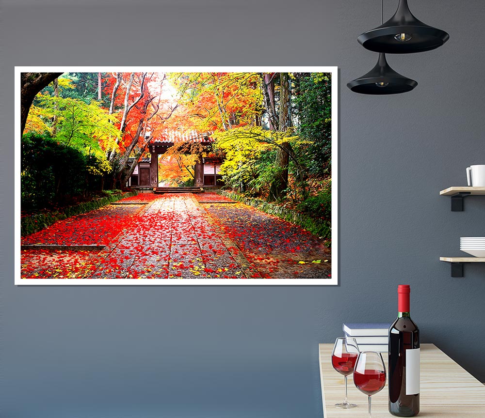 Autumn In Japan Print Poster Wall Art