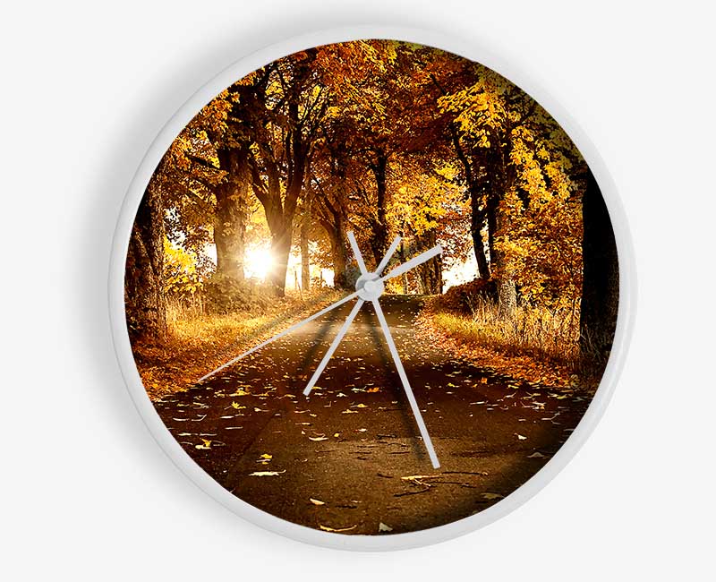 Autumn Breeze Clock - Wallart-Direct UK