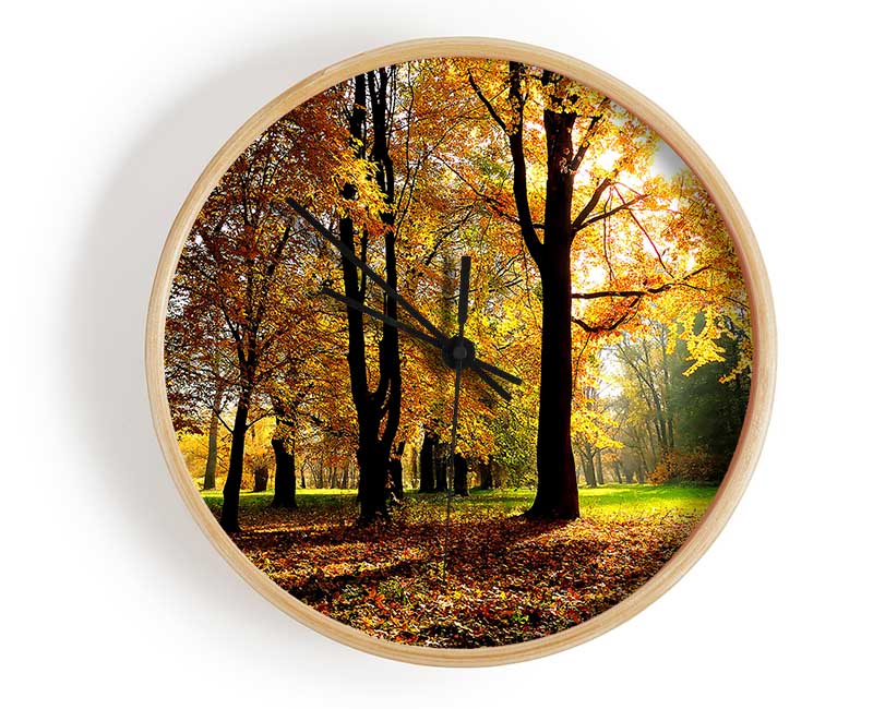 Autumn Season Clock - Wallart-Direct UK