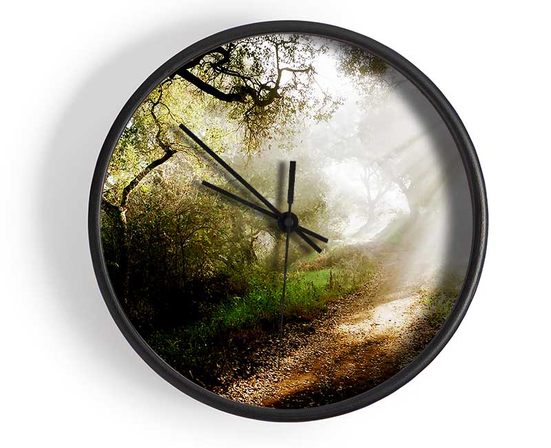 Forest Sunlight Walk Clock - Wallart-Direct UK