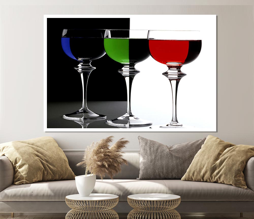 Cocktail Party Print Poster Wall Art