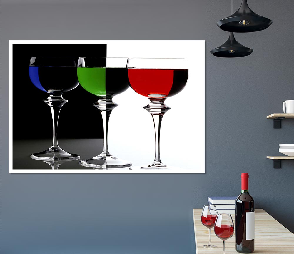 Cocktail Party Print Poster Wall Art