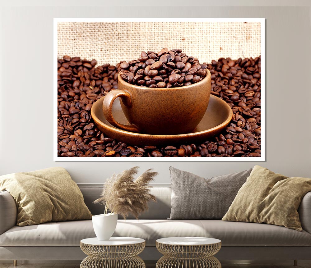 Coffee Cup Art Print Poster Wall Art