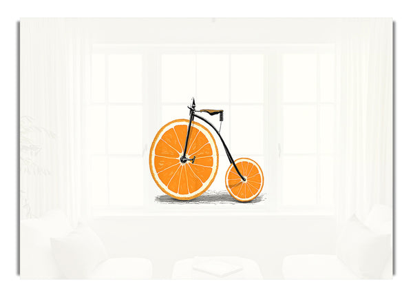 Orange Bicycle 2