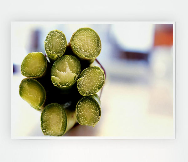 Asparagus Ends Print Poster Wall Art