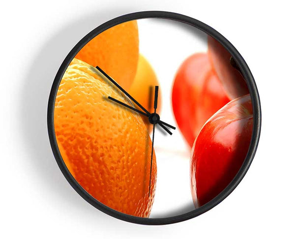 Oranges And Apples Clock - Wallart-Direct UK