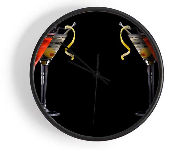 Cocktails Drinks Clock - Wallart-Direct UK