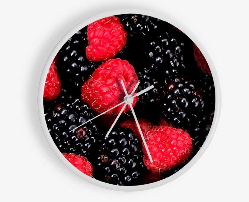 Raspberries n Blackberries Clock - Wallart-Direct UK