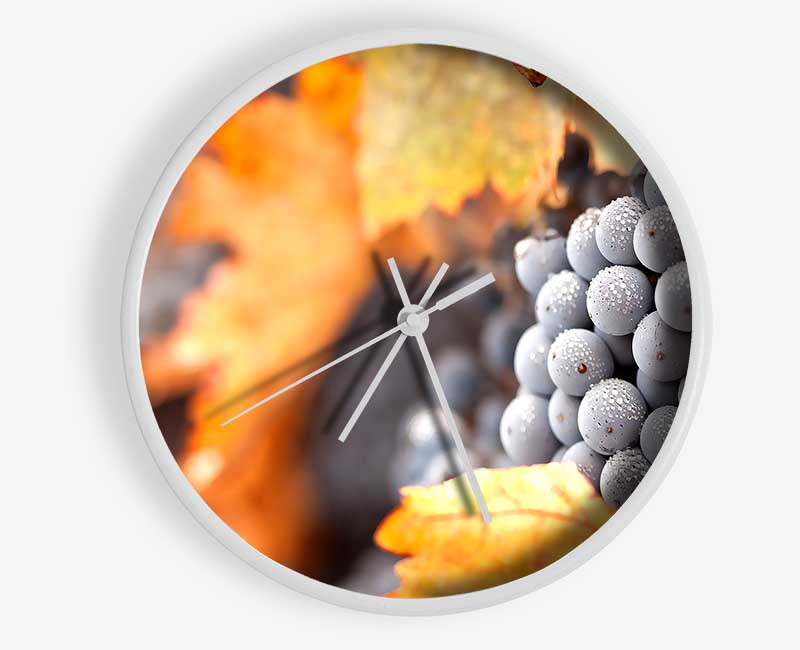 Grapes Clock - Wallart-Direct UK