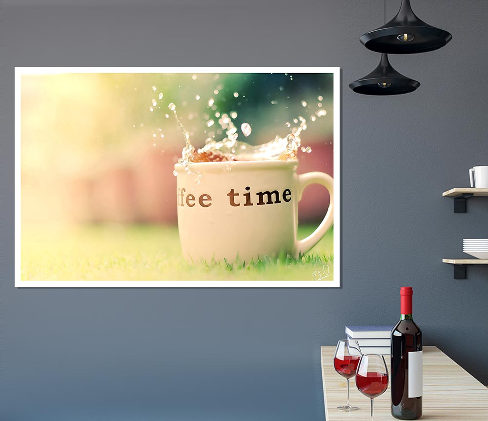 Coffee Time Print Poster Wall Art