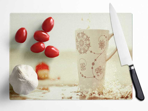 Tea Mug Glass Chopping Board