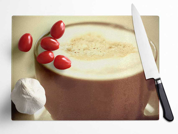 Cappuccino Glass Chopping Board