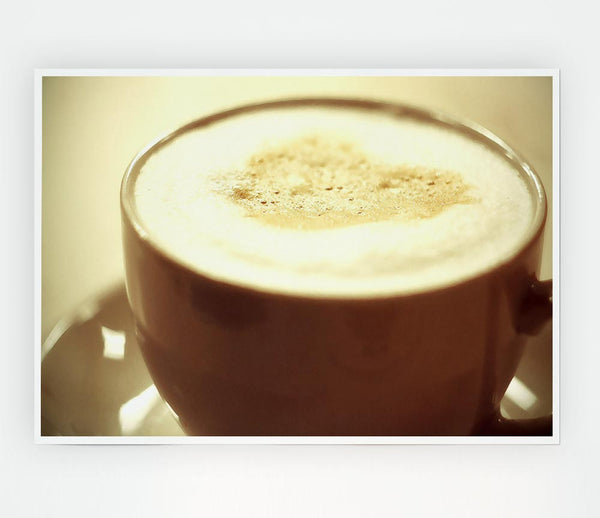 Cappuccino Print Poster Wall Art