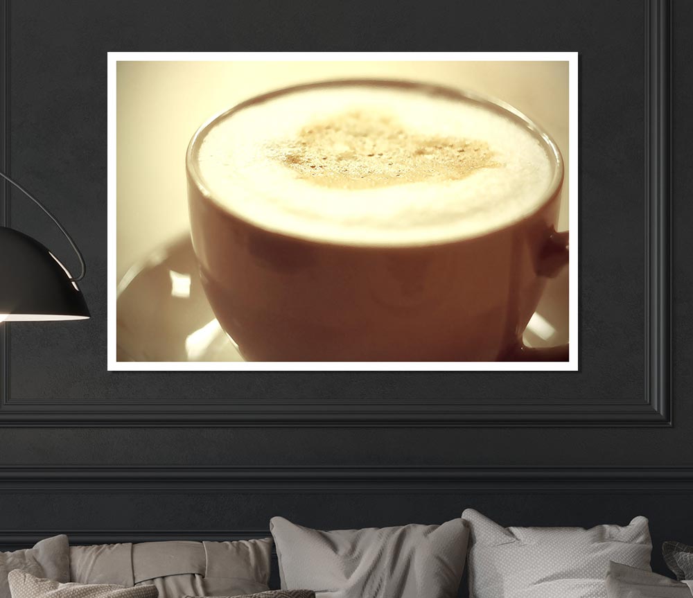 Cappuccino Print Poster Wall Art