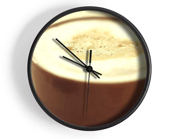 Cappuccino Clock - Wallart-Direct UK