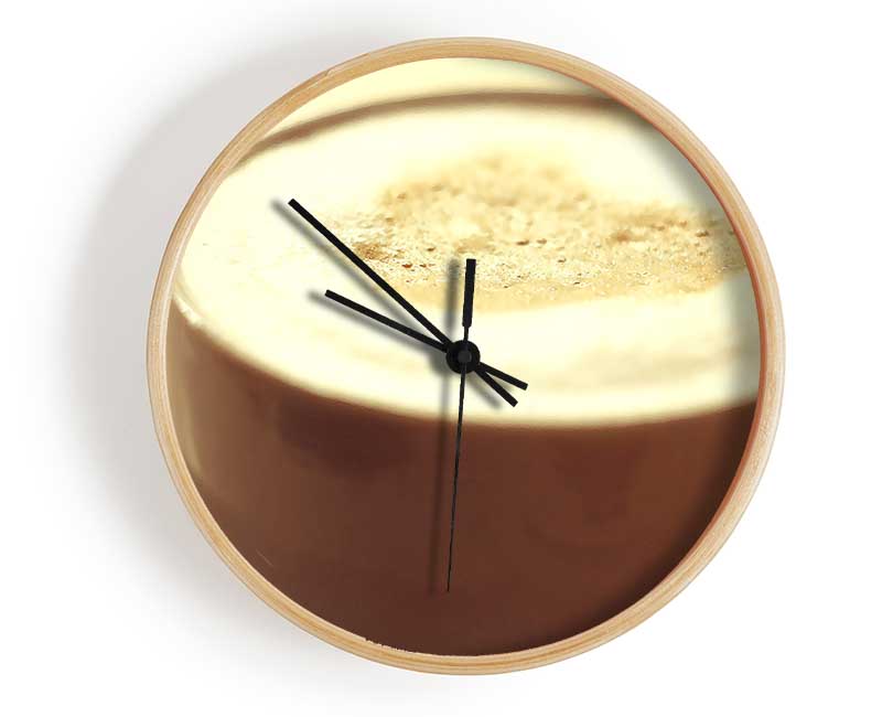 Cappuccino Clock - Wallart-Direct UK