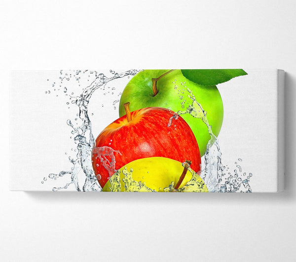 Apples Splashing Water