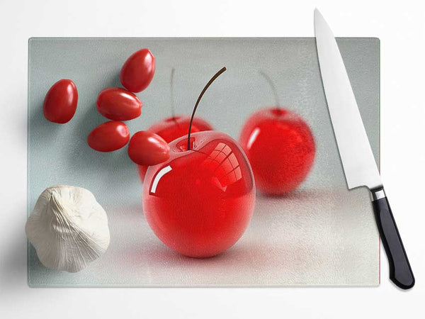 Glass Cherries Glass Chopping Board