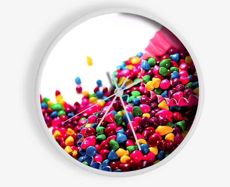 Colourful Candys Clock - Wallart-Direct UK