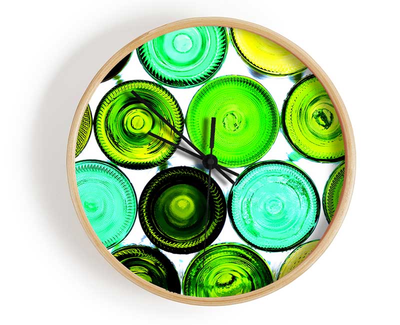 Wine Bottles Clock - Wallart-Direct UK