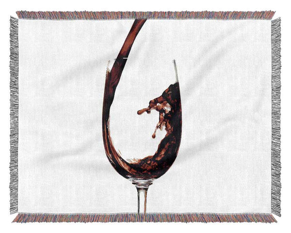 Pouring Red Wine Woven Blanket